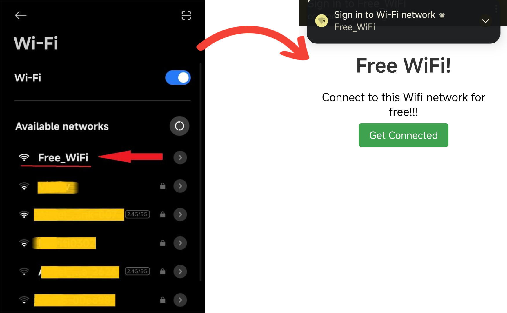 phone wifi settings